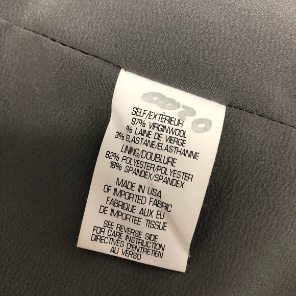 NWOT THEORY Virgin Wool Tailor Blazer Sz 00 Grey - Picture 5 of 7